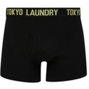 Pack de 2 boxers jaune  en coton Tokyo Laundry - Boxer & Shorty Homme sur MenCorner