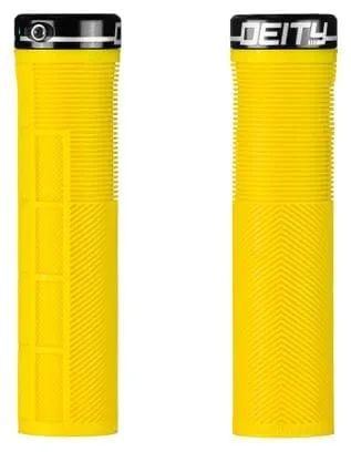 Paire de Grips Deity Knuckleduster 132 mm Jaune