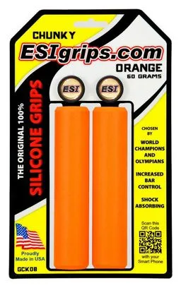 Paire de Grips Esi Chunky 32mm Orange