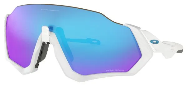 Paire de Lunettes OAKLEY Flight Jacket Blanc/Prizm Sapphire Ref : OO9401-0237