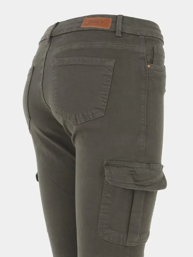 Pantalon cargo missouri kaki foncé femme - Only | wimod