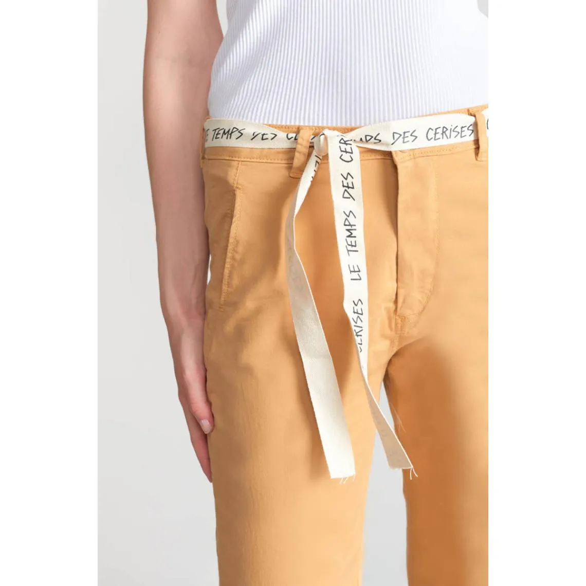 Pantalon chino ARLO camel Vox en coton | 3 Suisses