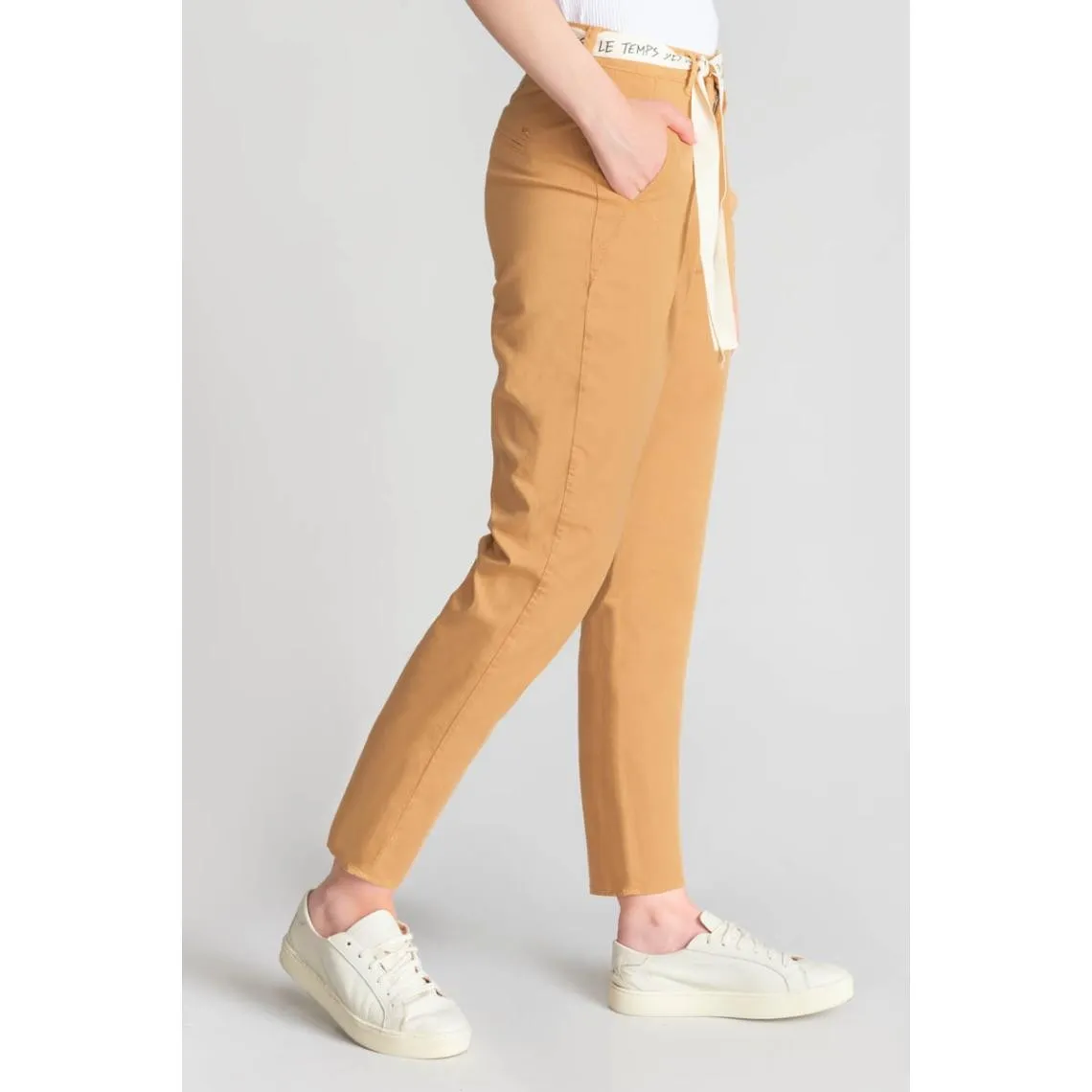 Pantalon chino ARLO camel Vox en coton | 3 Suisses