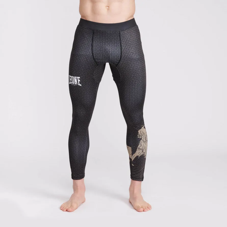 Pantalon de Compression Leone Eracle - Noir/Gris