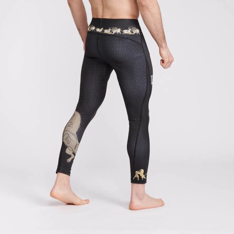 Pantalon de Compression Leone Eracle - Noir/Gris