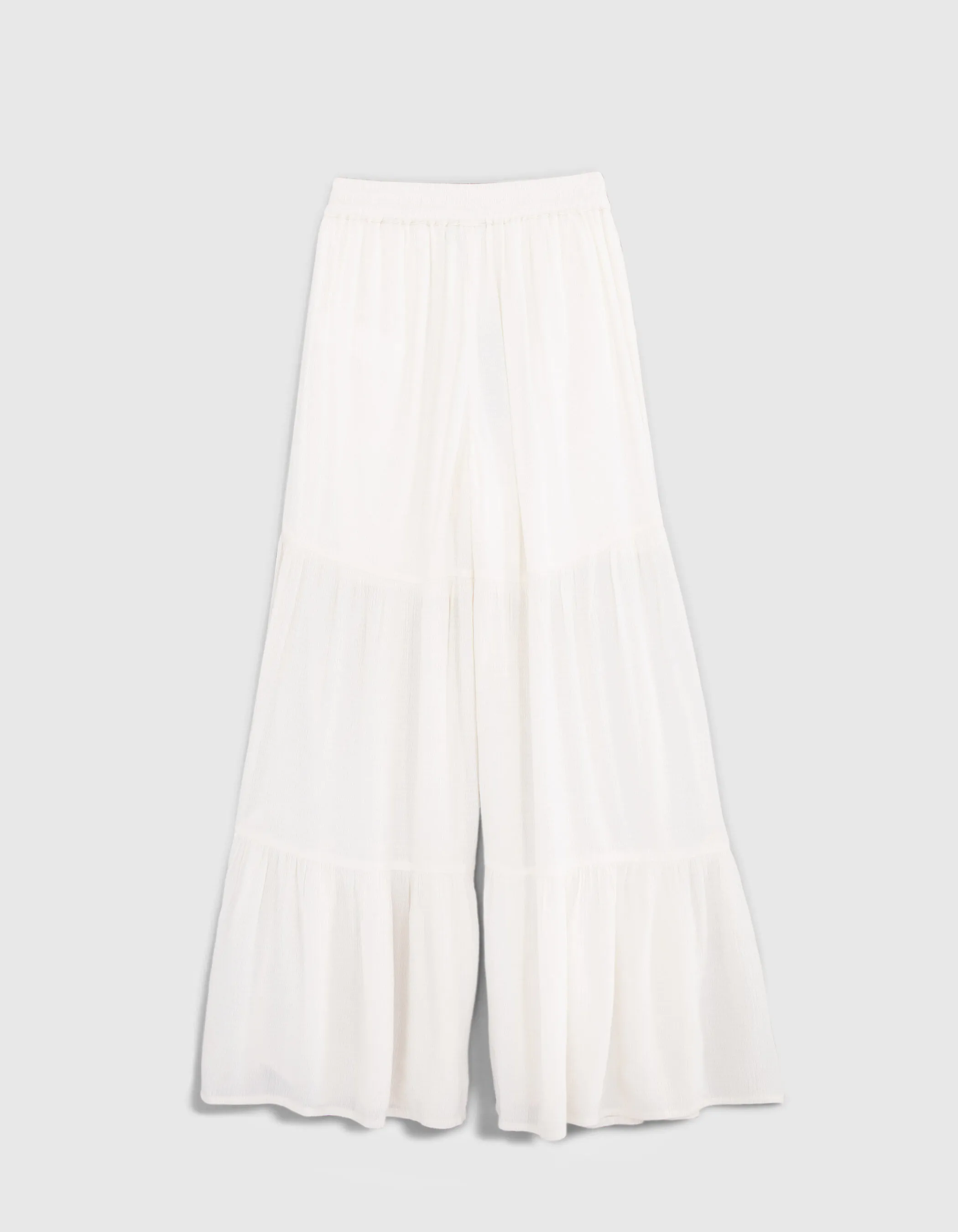 Pantalon LARGE blanc cassé LENZING™ ECOVERO™ fille