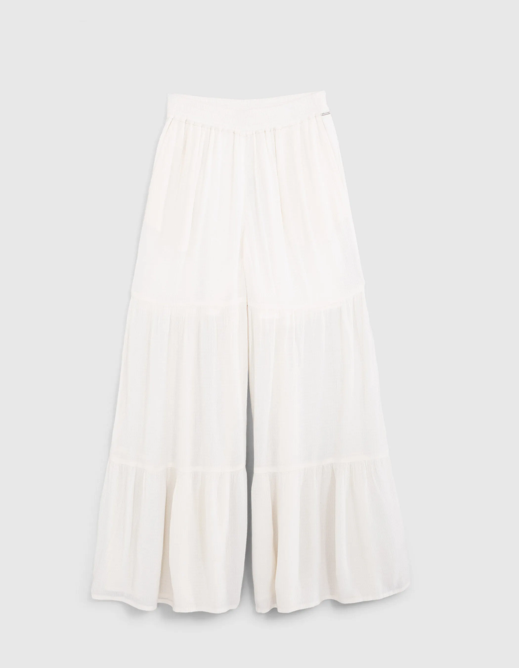 Pantalon LARGE blanc cassé LENZING™ ECOVERO™ fille