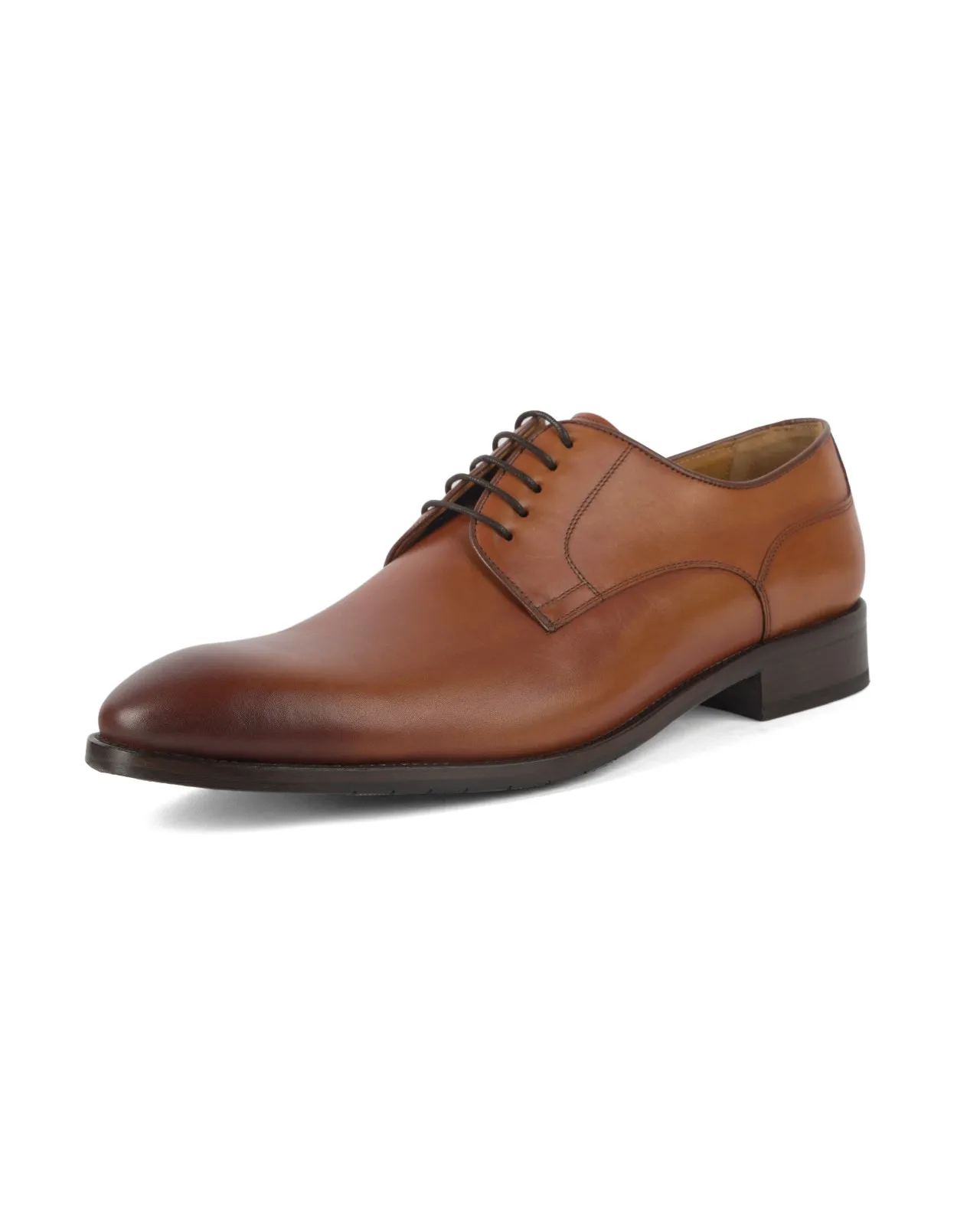 Paul Edwards Chaussures derby bout rond grande taille cognac - Size-factory