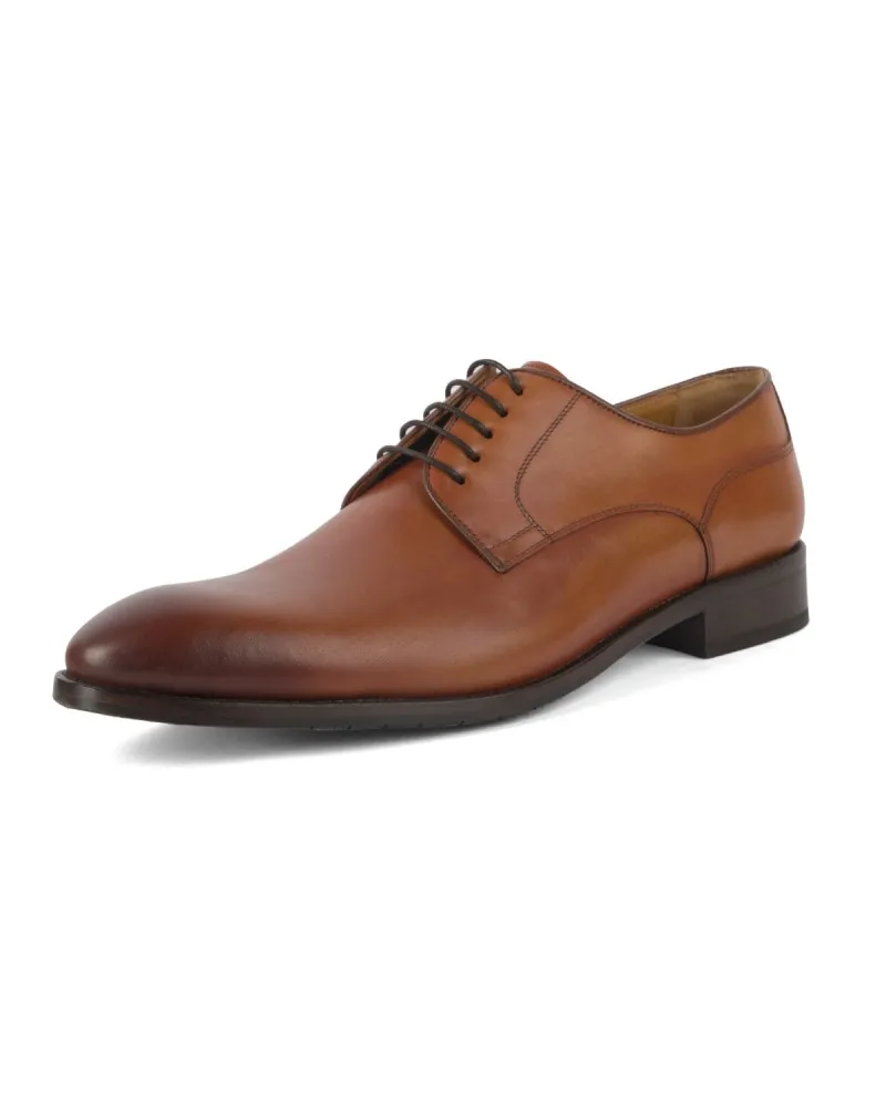 Paul Edwards Chaussures derby bout rond grande taille cognac - Size-factory