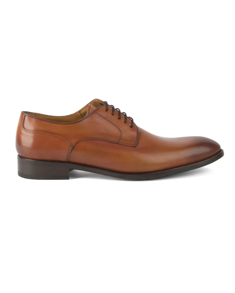 Paul Edwards Chaussures derby bout rond grande taille cognac - Size-factory