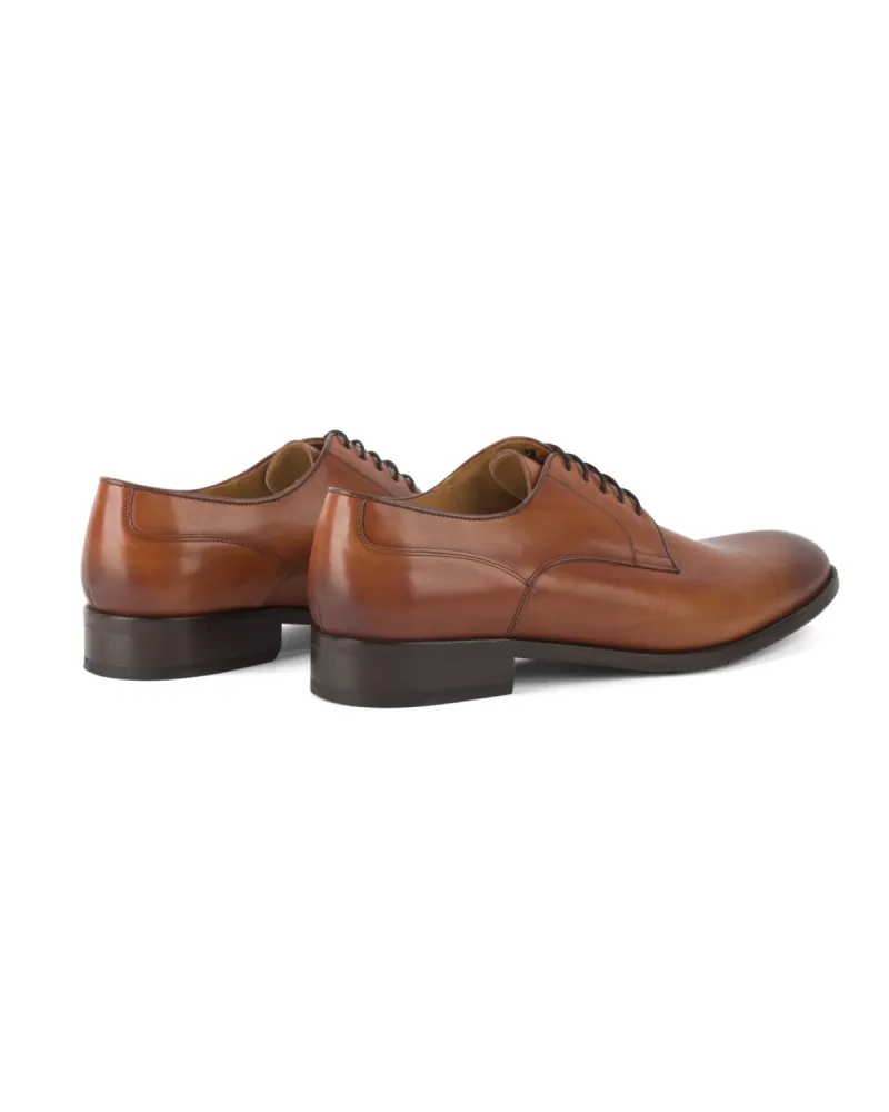 Paul Edwards Chaussures derby bout rond grande taille cognac - Size-factory