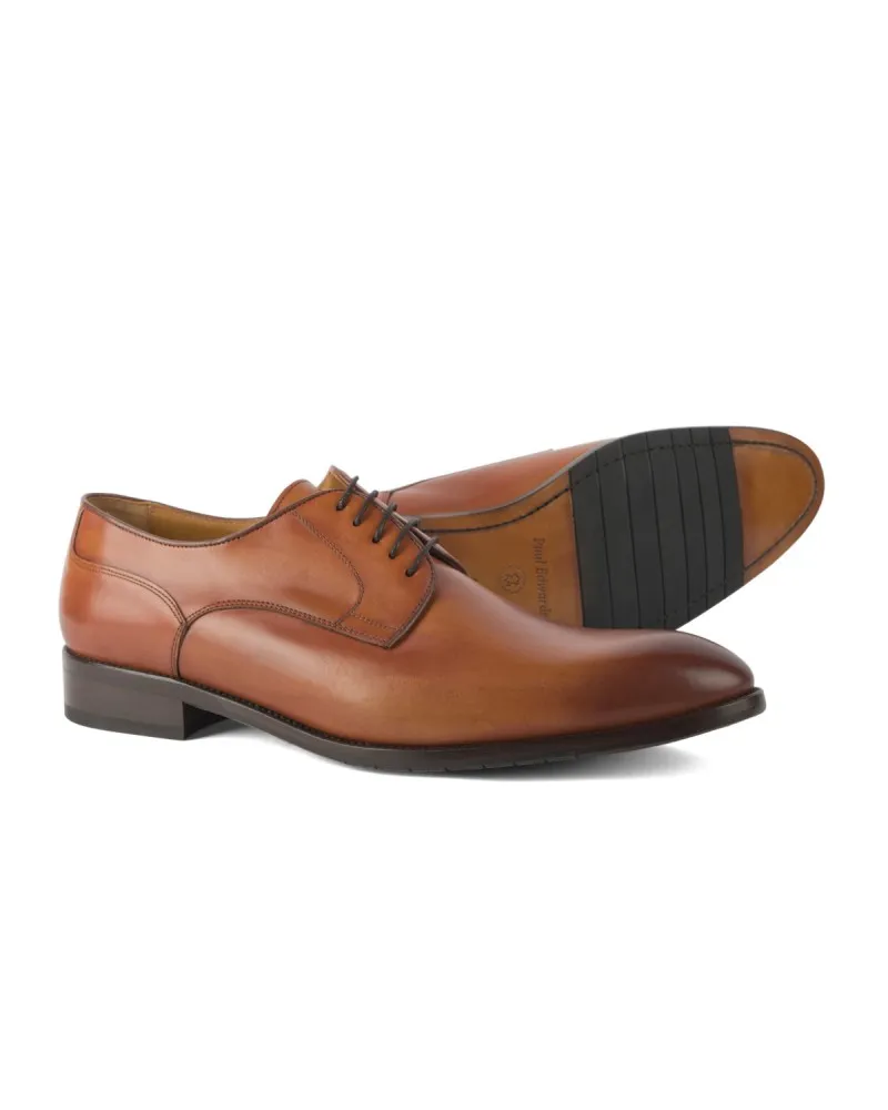 Paul Edwards Chaussures derby bout rond grande taille cognac - Size-factory