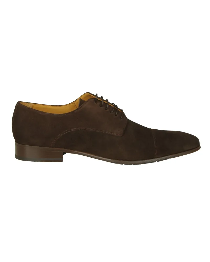 Paul Edwards Chaussures derby grande taille marron en daim spéciales pieds larges - Size-factory