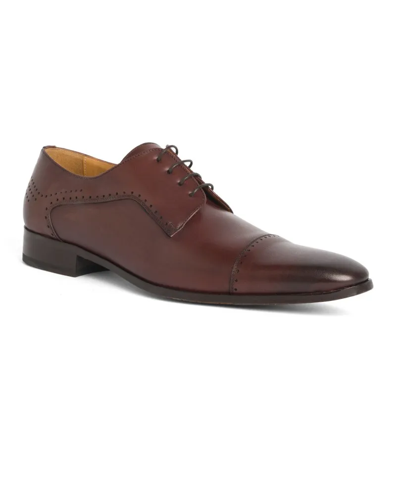 Paul Edwards Chaussures derby patinée grande taille marron - Size-factory