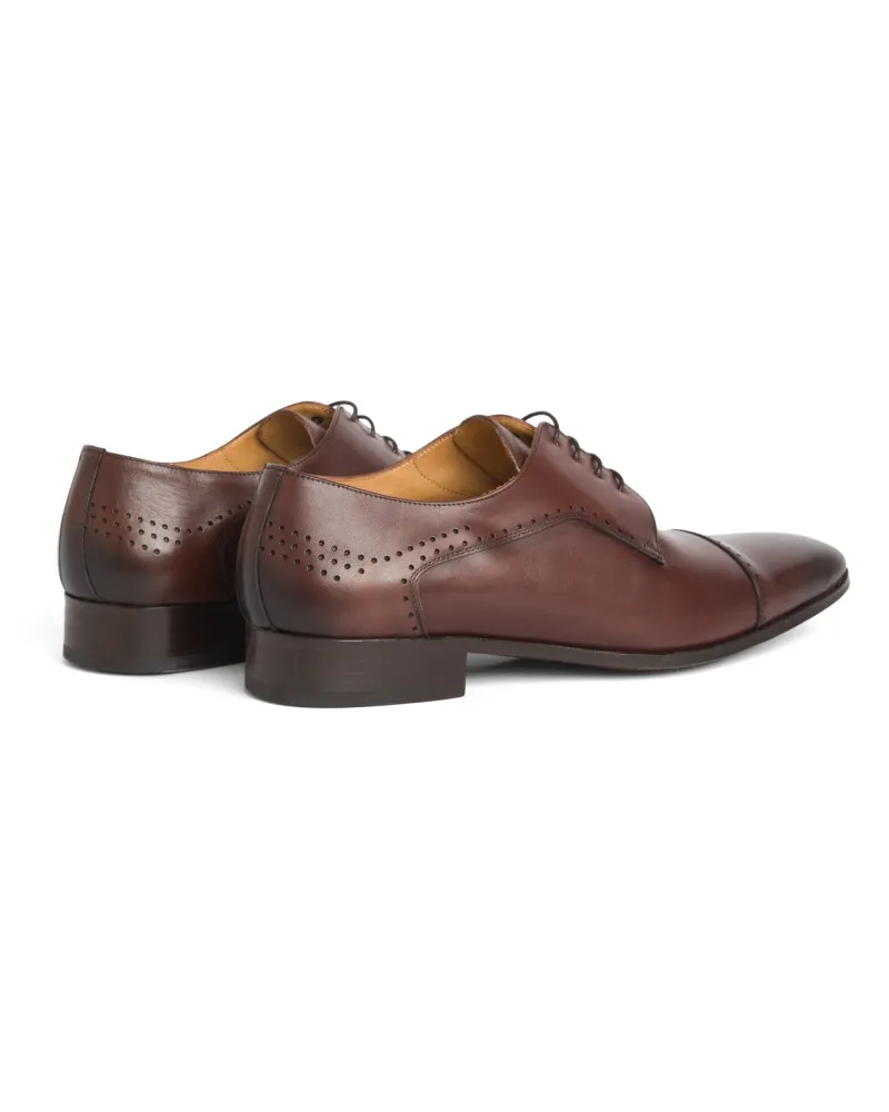 Paul Edwards Chaussures derby patinée grande taille marron - Size-factory