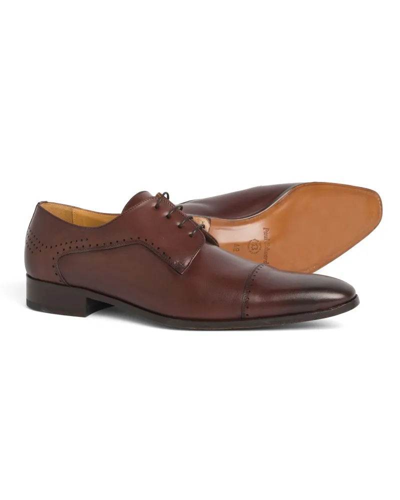 Paul Edwards Chaussures derby patinée grande taille marron - Size-factory