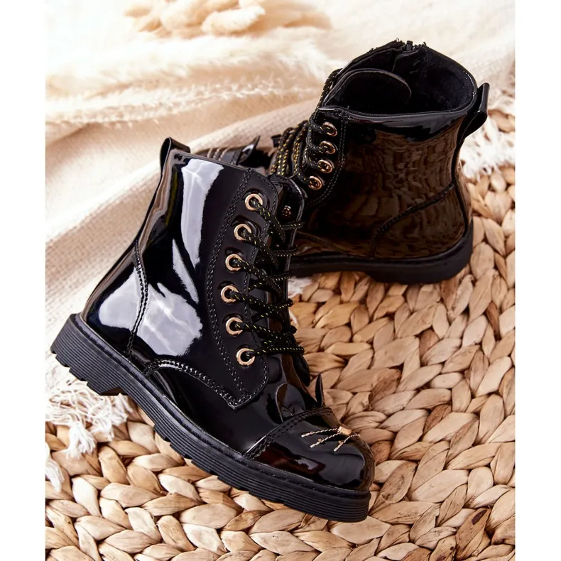 PE1 Black Mousie Warm Boots Workers On The Zipper le noir