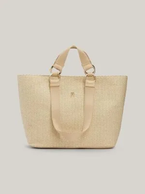 Petit cabas City en paille | BEIGE | Tommy Hilfiger