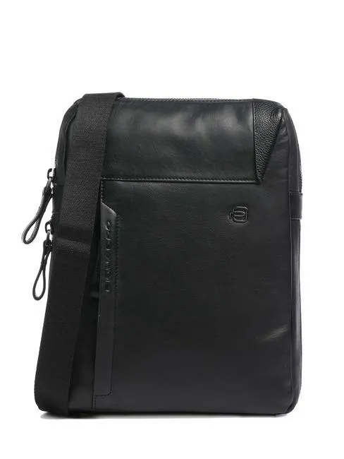 Piquadro Macbeth Sac En Cuir Extensible Noir - Achetez À Prix Outlet!