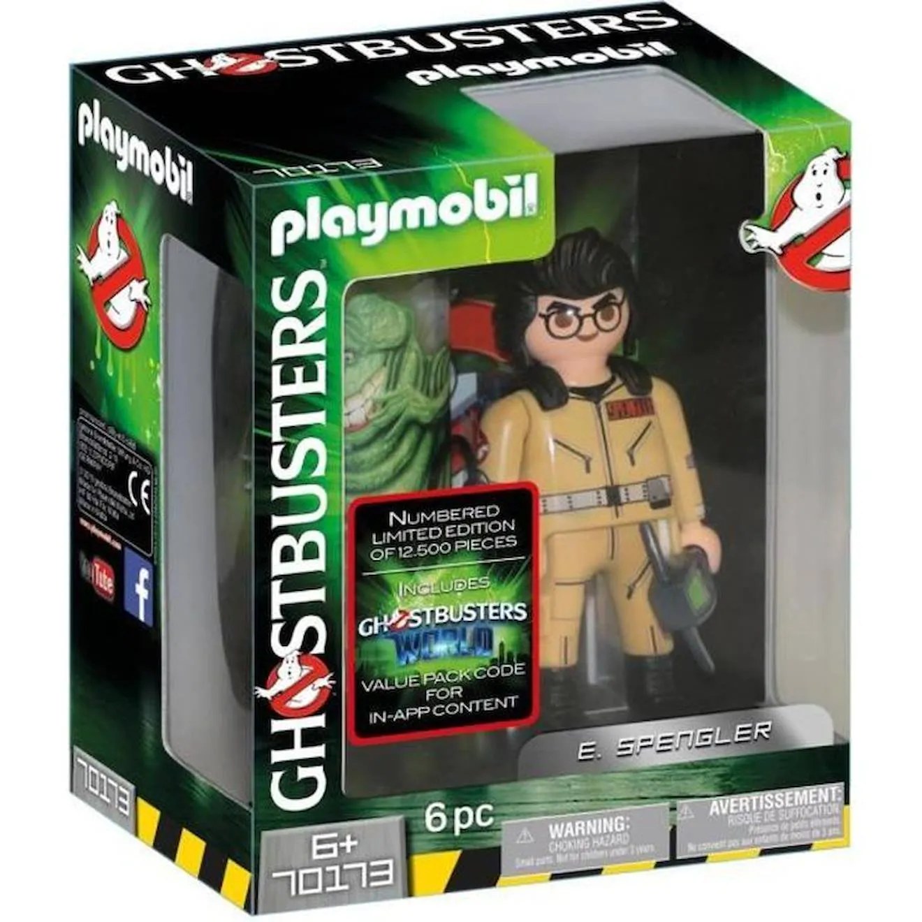 PLAYMOBIL Ghostbusters™ Edition Collector E. Spengler - Figurine collector de 15 cm jaune - Playmobil