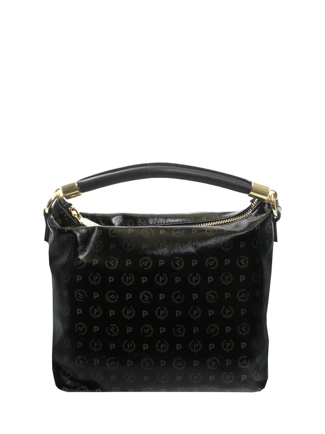 Pollini Heritage Coated Canvas Sac À Main Noir - Achetez À Prix Outlet!