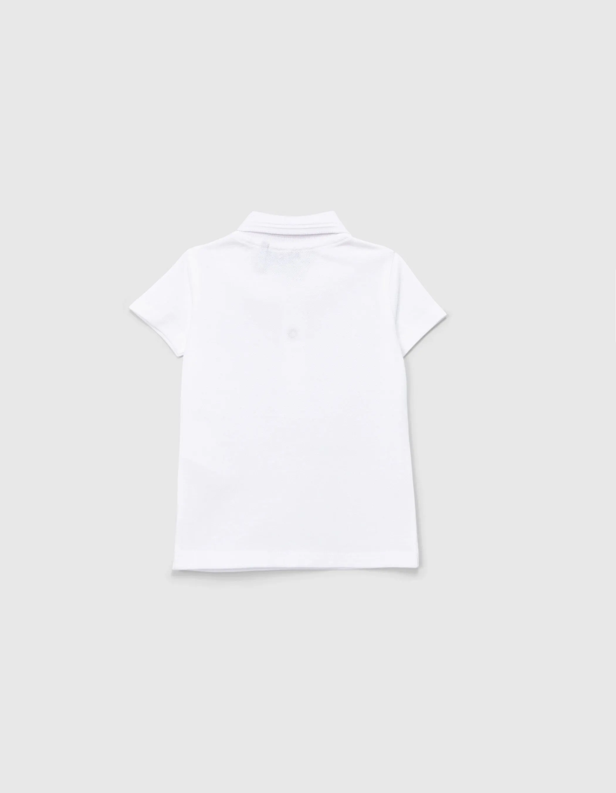 Polo blanc coton bio brodé logo IKKS bébé garçon