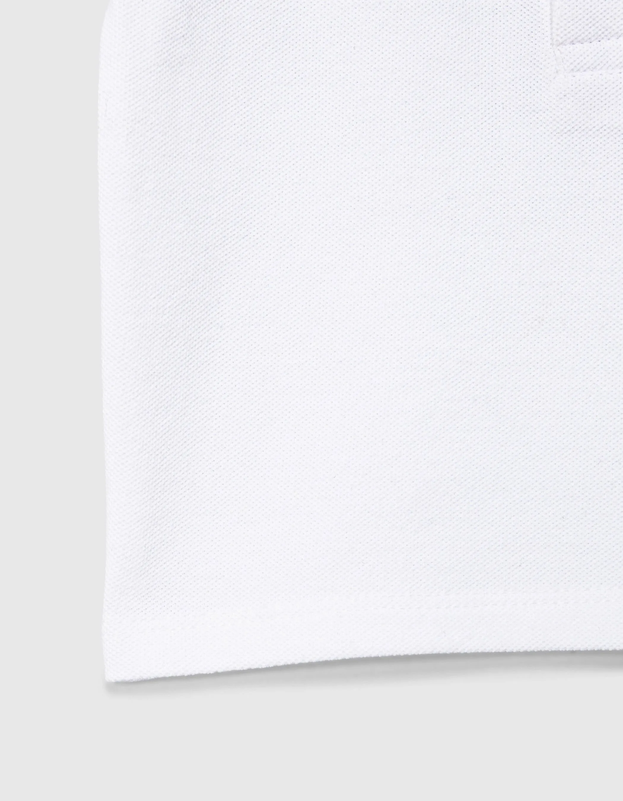 Polo blanc coton bio brodé logo IKKS bébé garçon