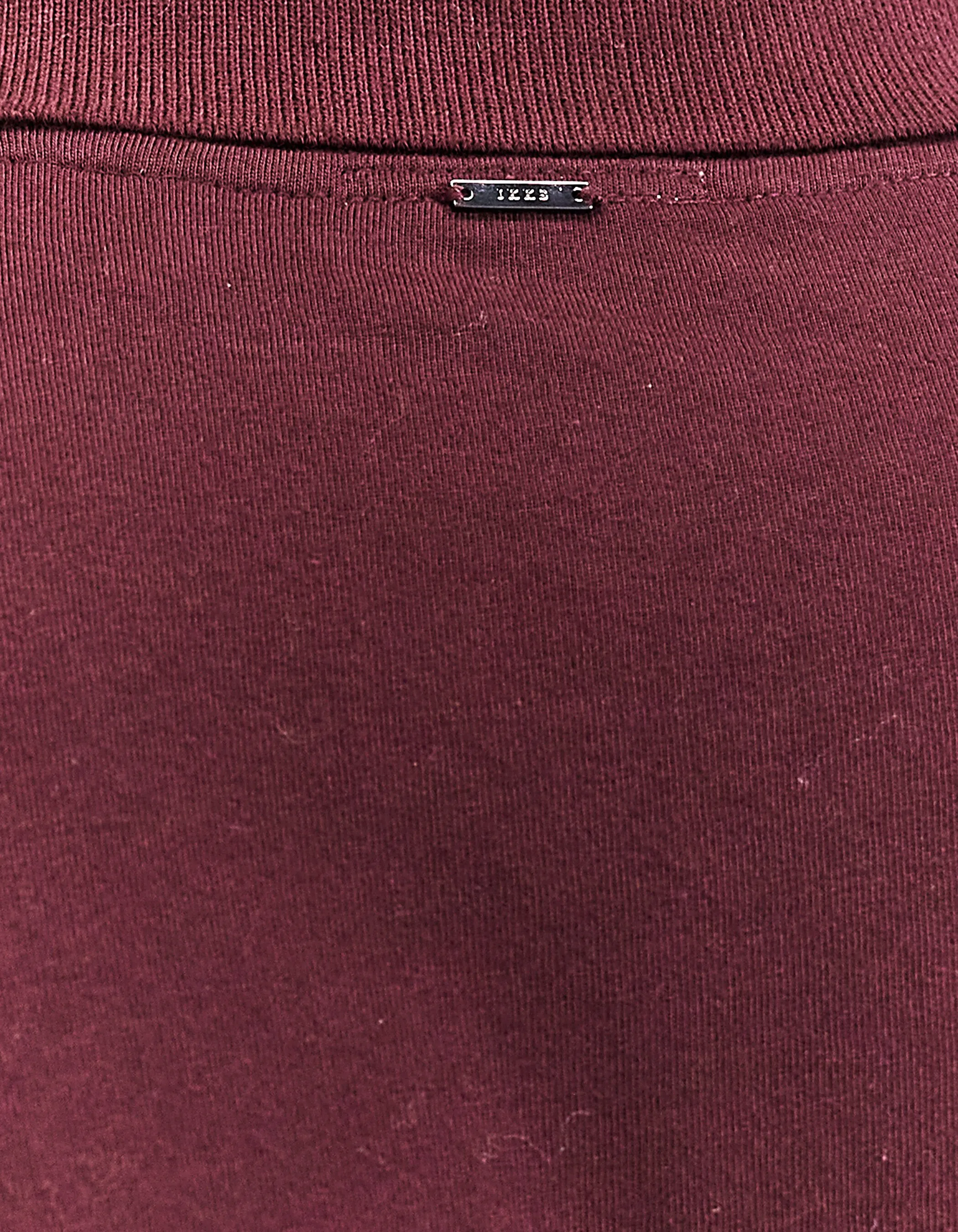 Polo bordeaux bi matière IKKS BETTER Homme