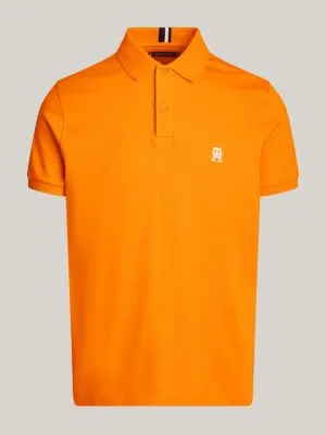 Polo coupe standard en interlock TH Monogram | Orange | Tommy Hilfiger