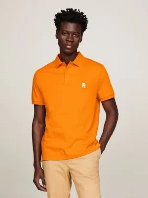 Polo coupe standard en interlock TH Monogram | Orange | Tommy Hilfiger