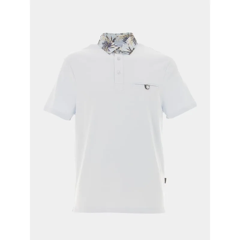 Polo manches courtes floral blanc homme - Jack & Jones | wimod