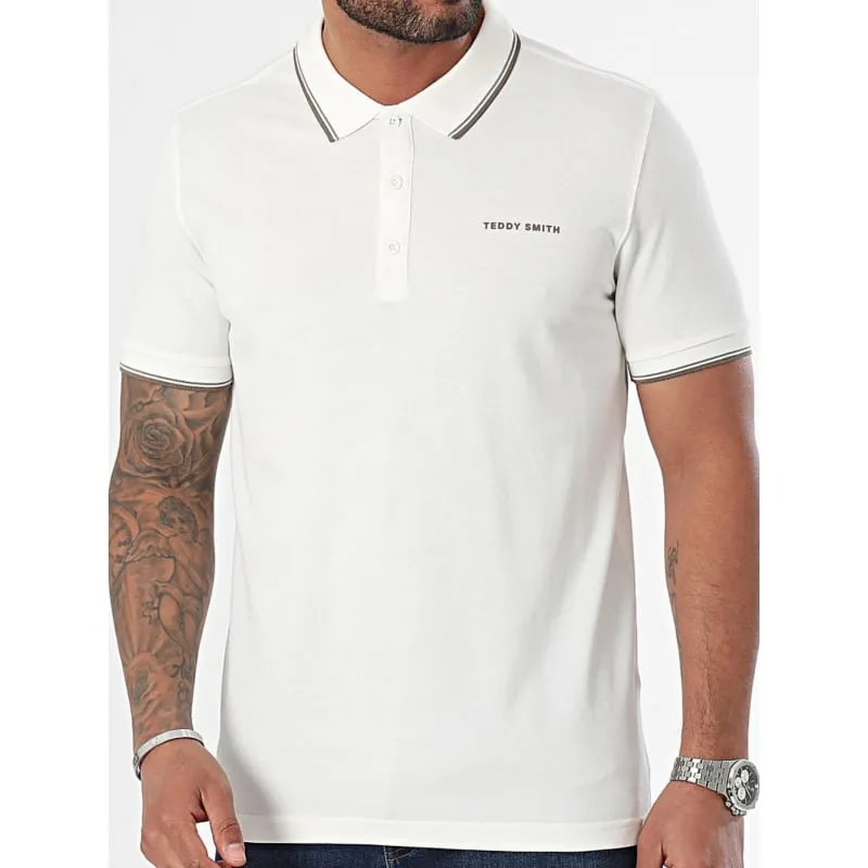 Polo pasian 2 blanc crème homme - Teddy Smith | wimod