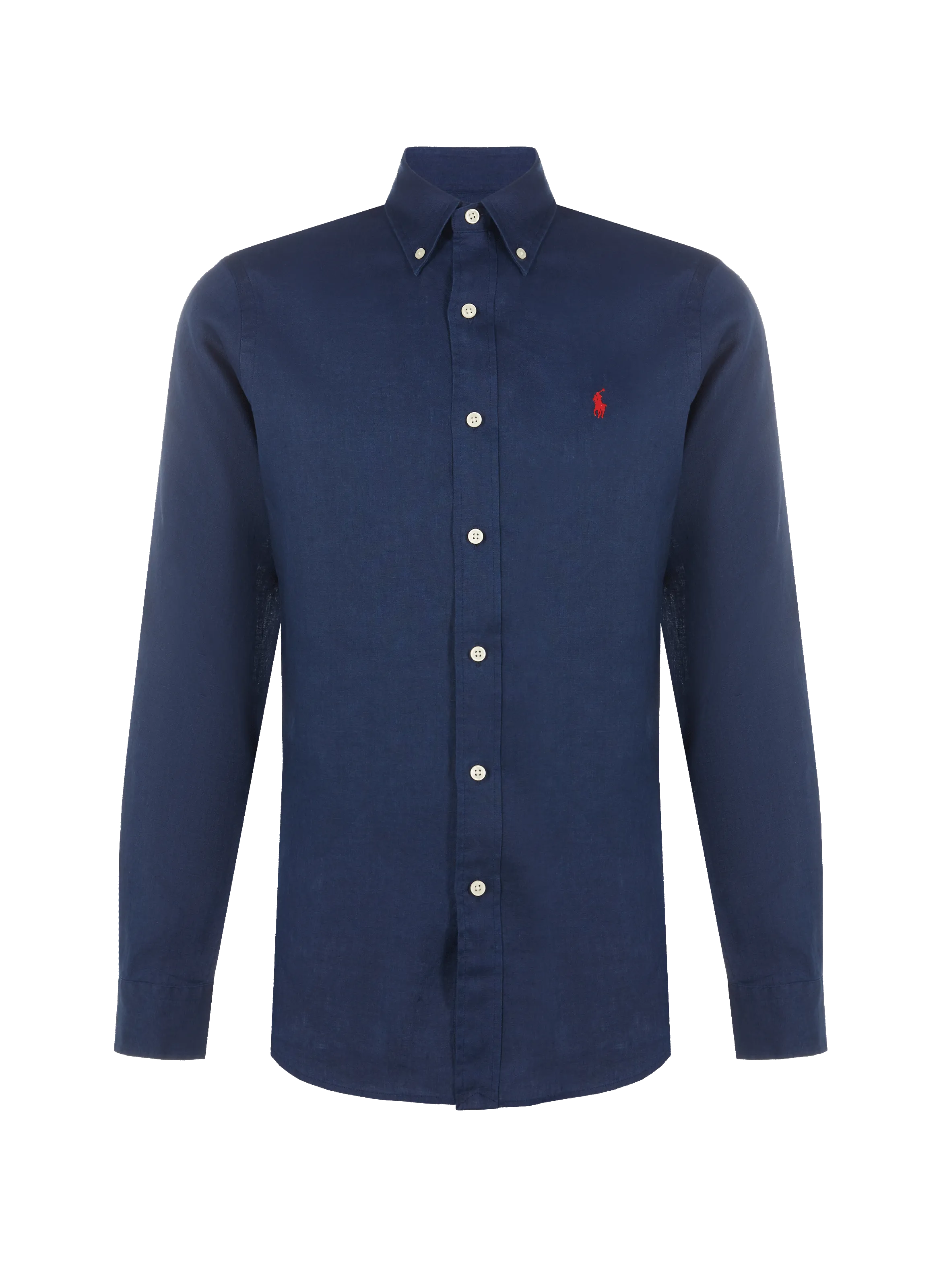 POLO RALPH LAUREN  Chemise droit sport en lin - Bleu