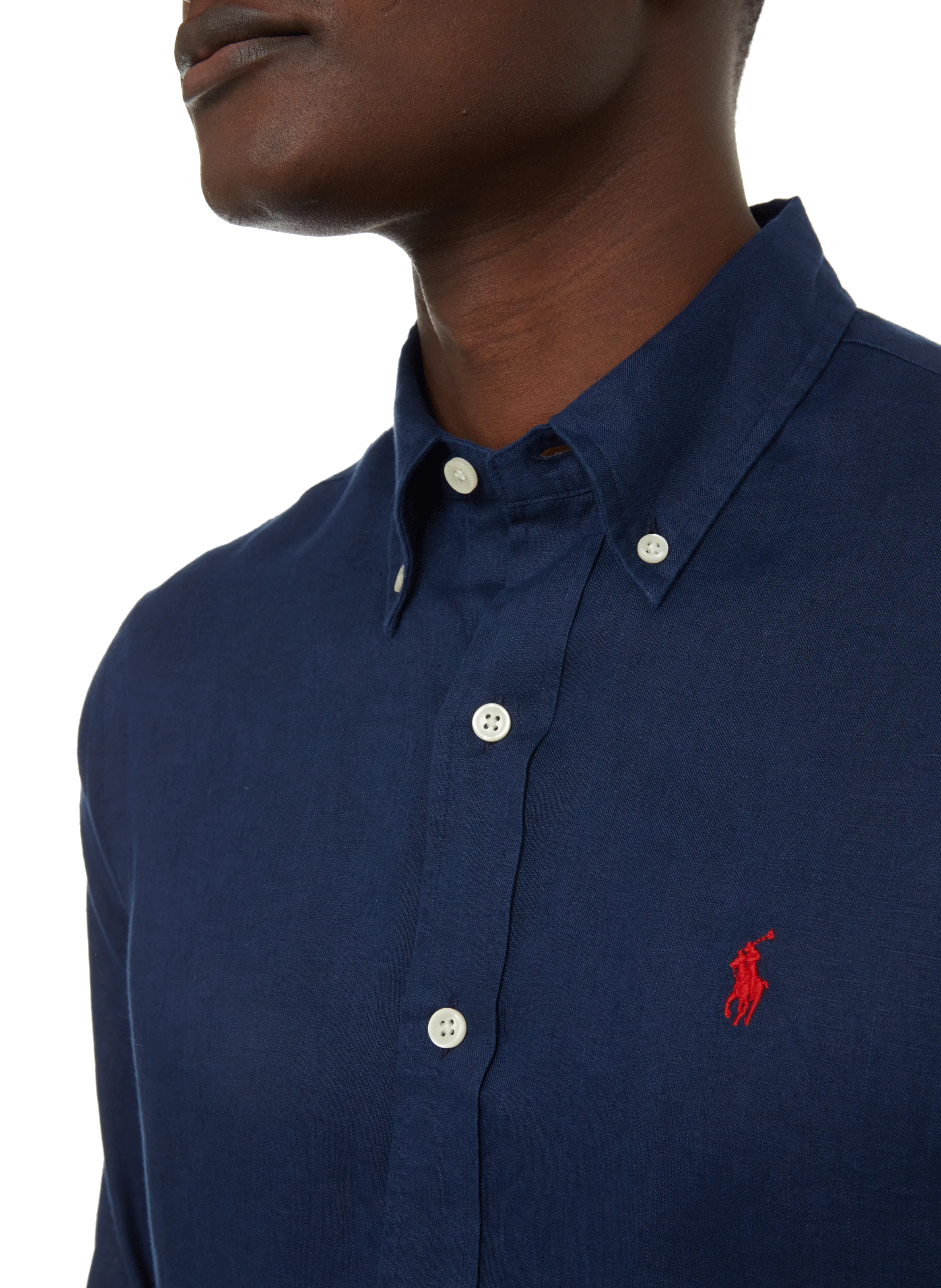 POLO RALPH LAUREN  Chemise droit sport en lin - Bleu