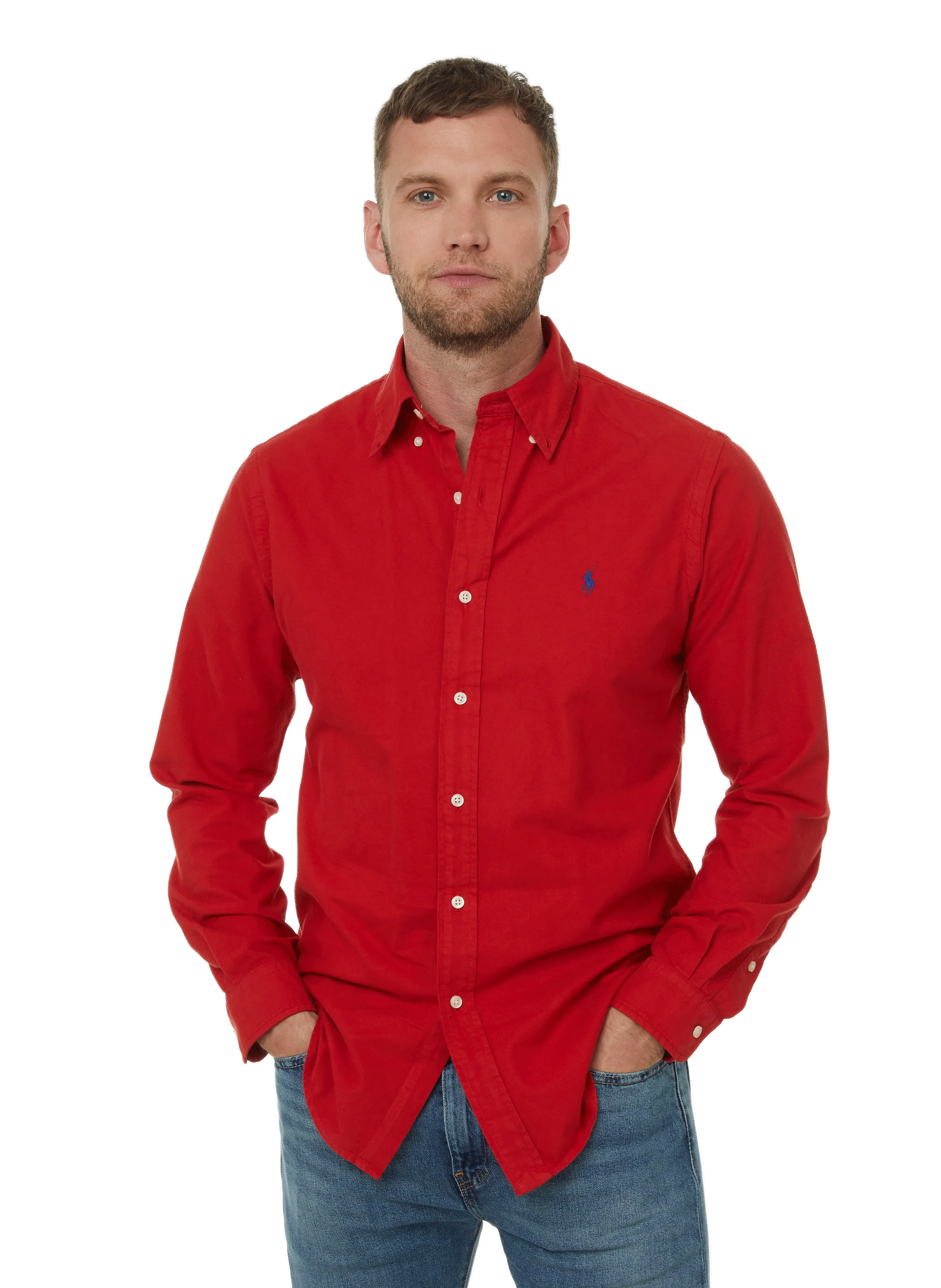 POLO RALPH LAUREN  Chemise en coton  - Rouge