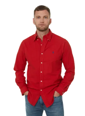 POLO RALPH LAUREN  Chemise en coton  - Rouge