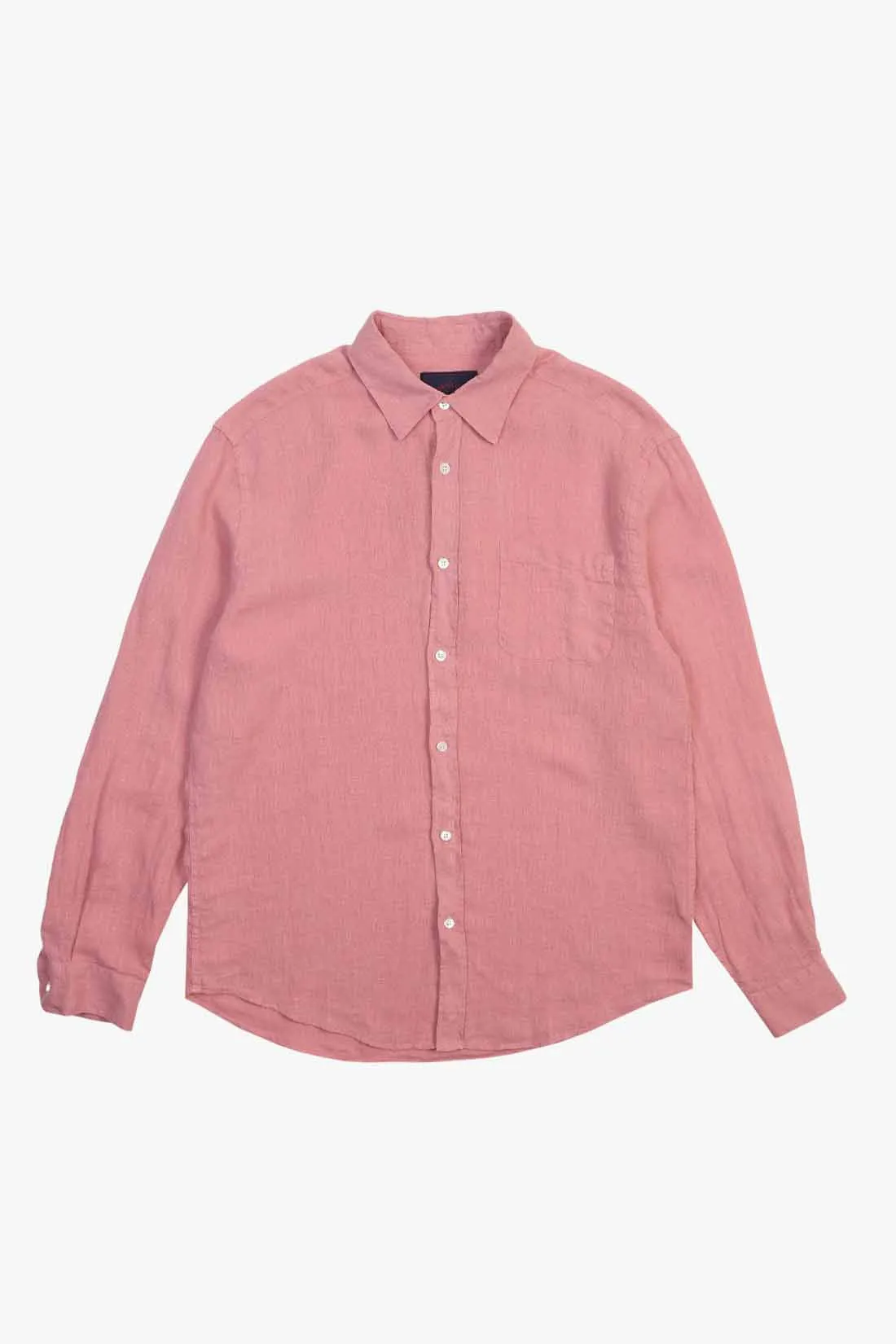 Portuguese flannel Linen shirt Rose - GRADUATE STORE