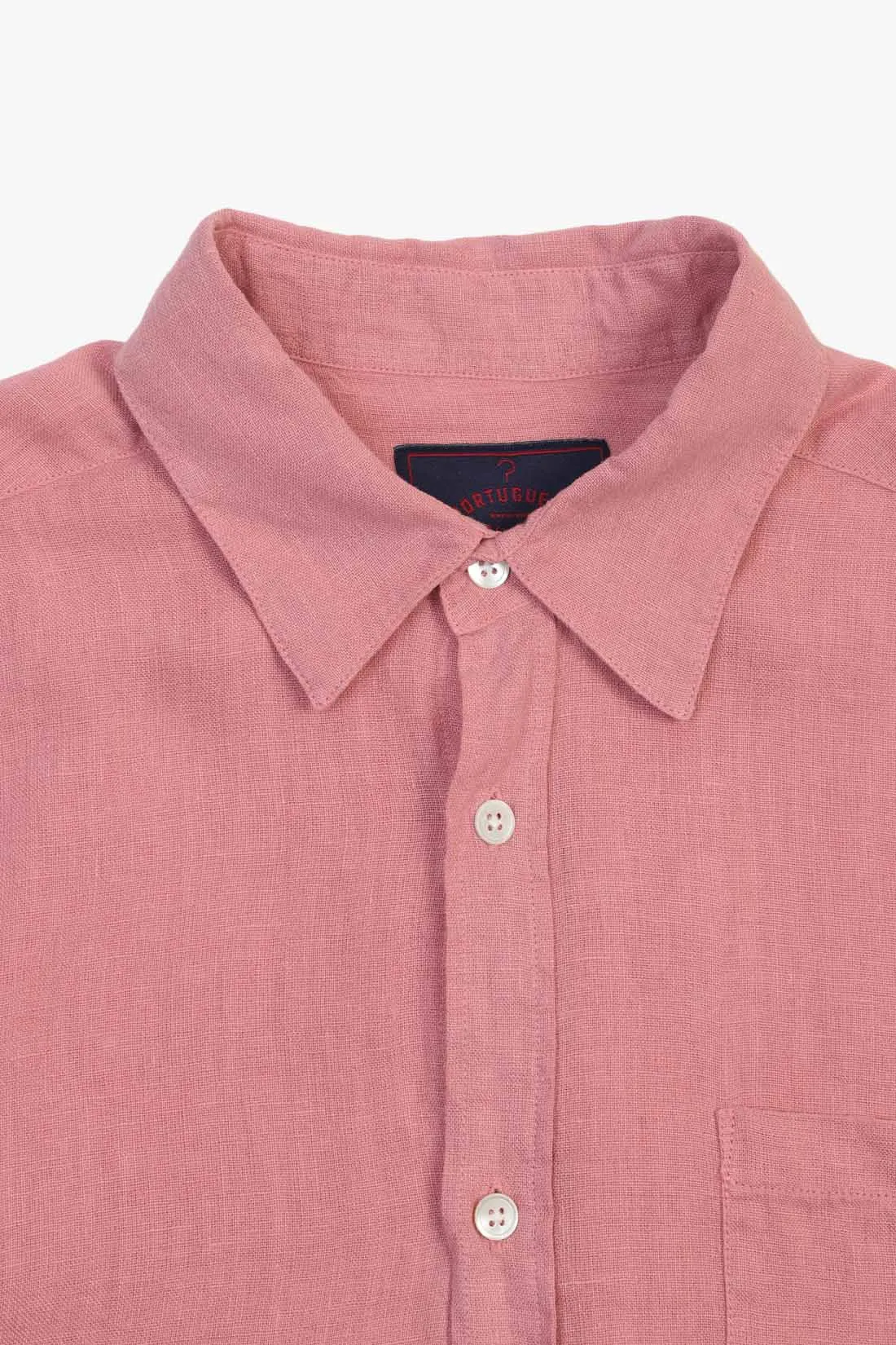 Portuguese flannel Linen shirt Rose - GRADUATE STORE