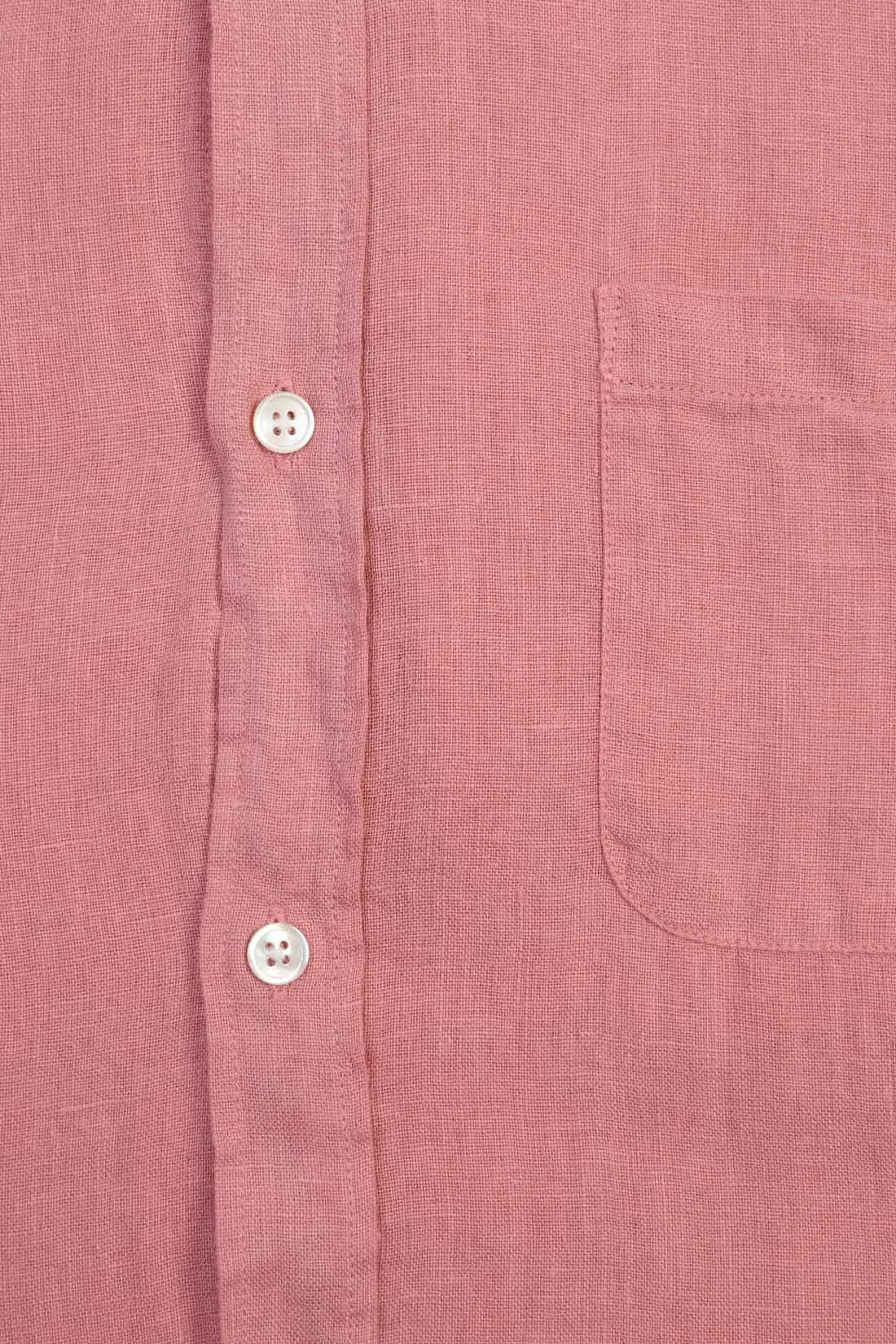 Portuguese flannel Linen shirt Rose - GRADUATE STORE