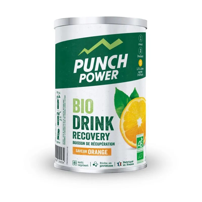 Punch Power Biodrink Recovery Orange - Pot 400 g - Boisson énergétique | Hardloop