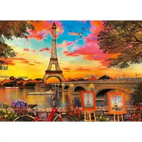 Puzzle 1000 pièces Ravensburger Les quais de Seine - Dimensions 70 x 50 cm - Pour enfants - Garantie 2 ans jaune - Ravensburger