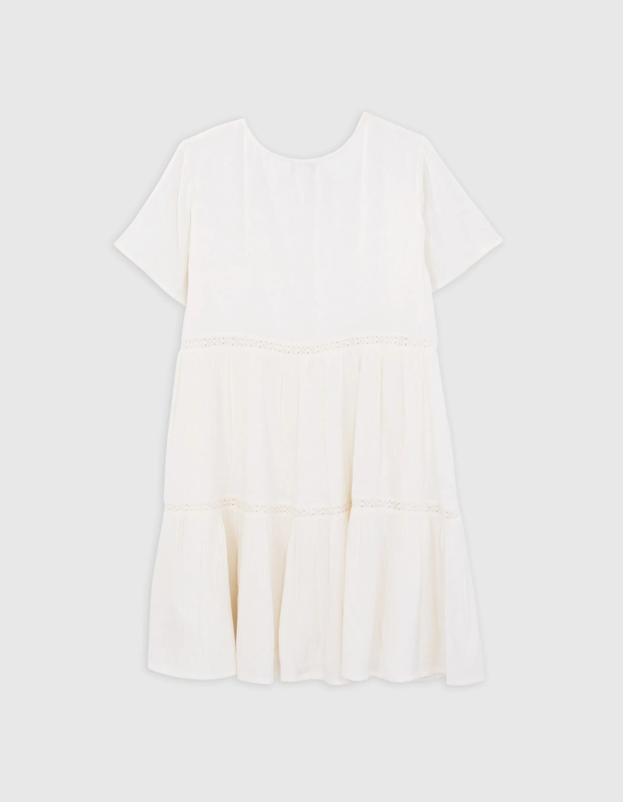 Robe blanc cassé LENZING™ ECOVERO™ fille