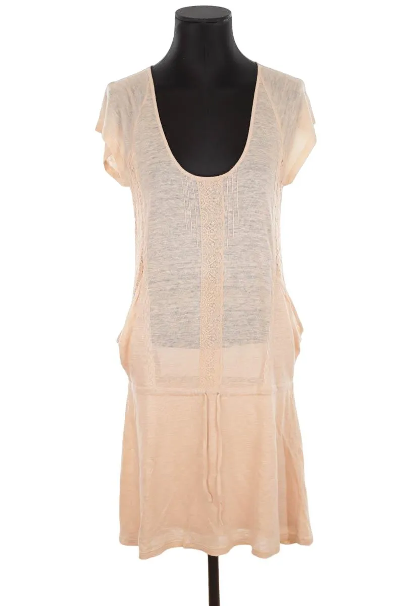 Robe en lin  Vanessa Bruno Athé beige. Matière principale lin. Taille 34.