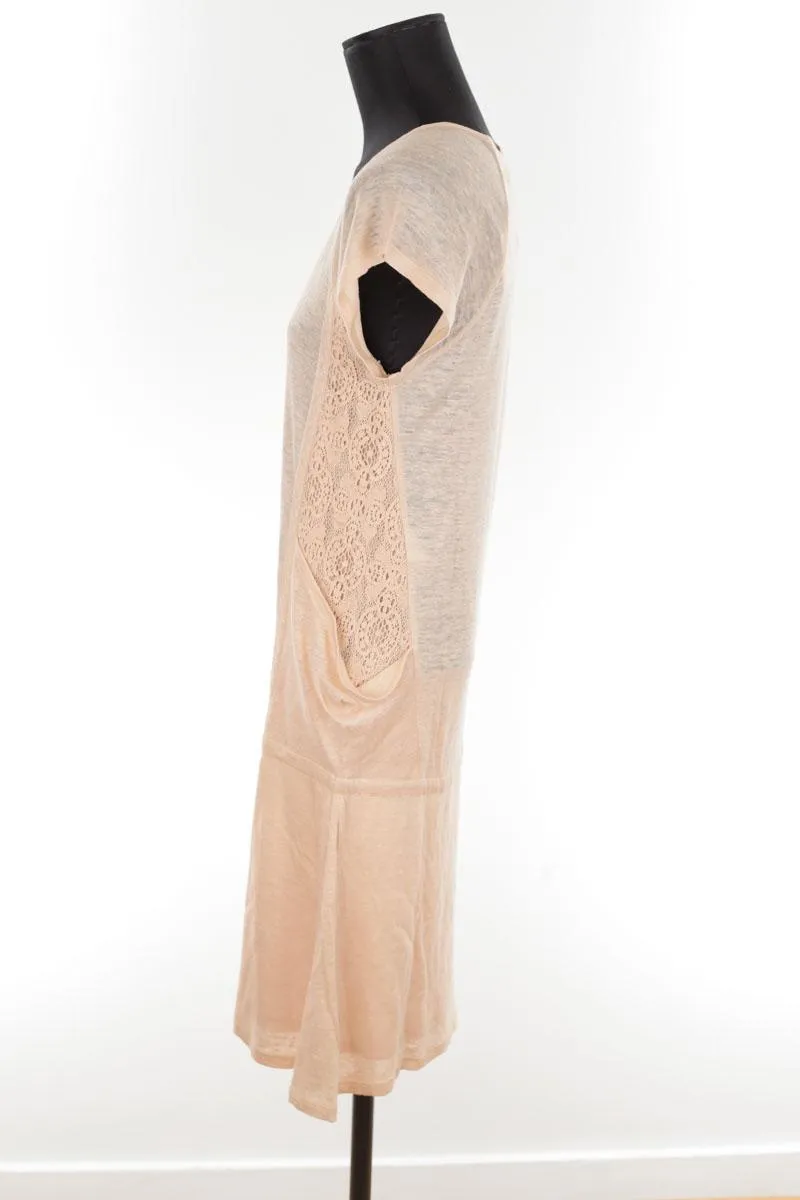 Robe en lin  Vanessa Bruno Athé beige. Matière principale lin. Taille 34.