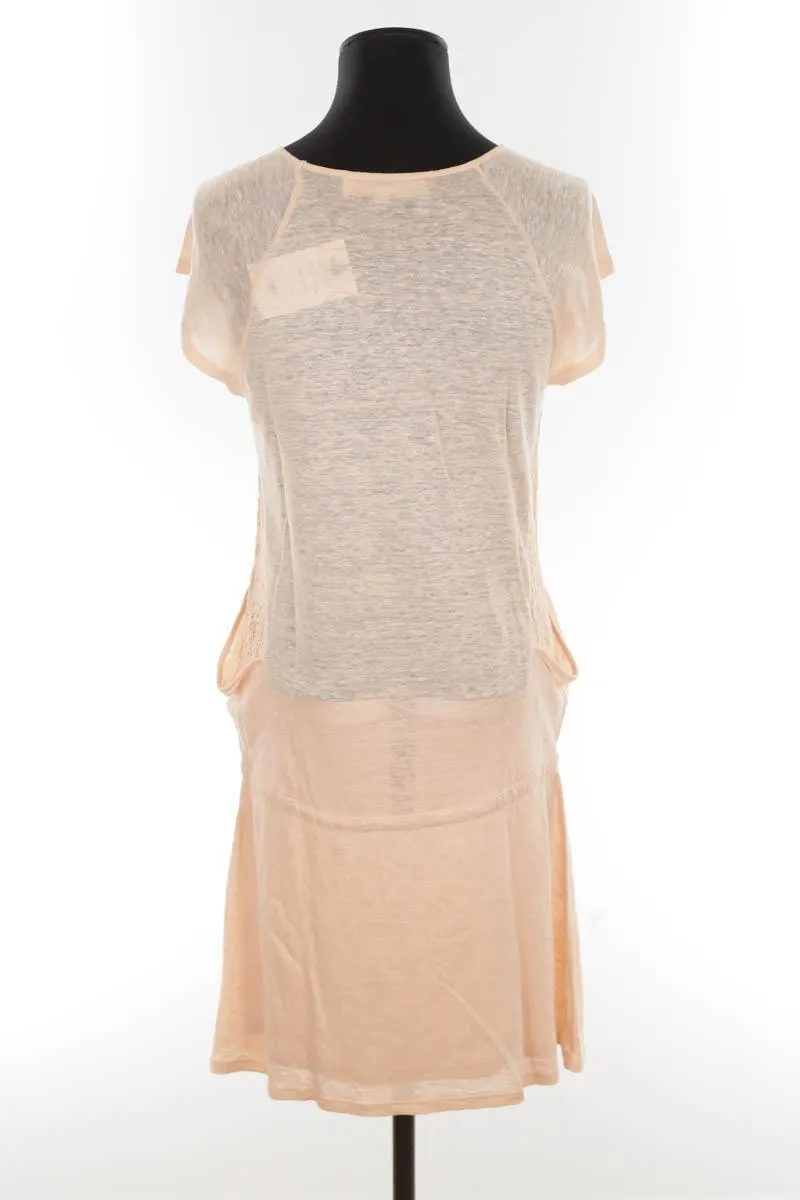 Robe en lin  Vanessa Bruno Athé beige. Matière principale lin. Taille 34.