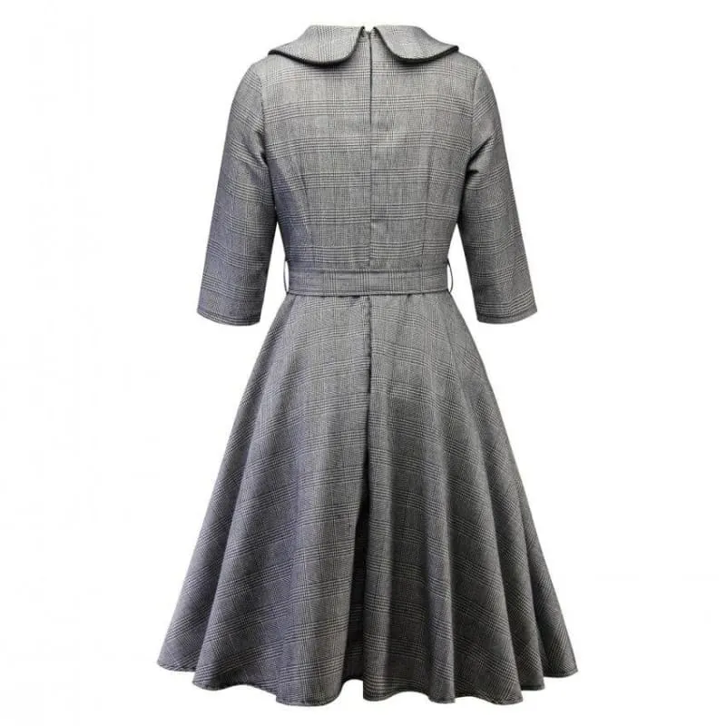 Robe Vintage Pied De Poule