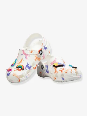 Sabots enfant Clog T Unicorn CROCS™ rouge imprimé - Crocs