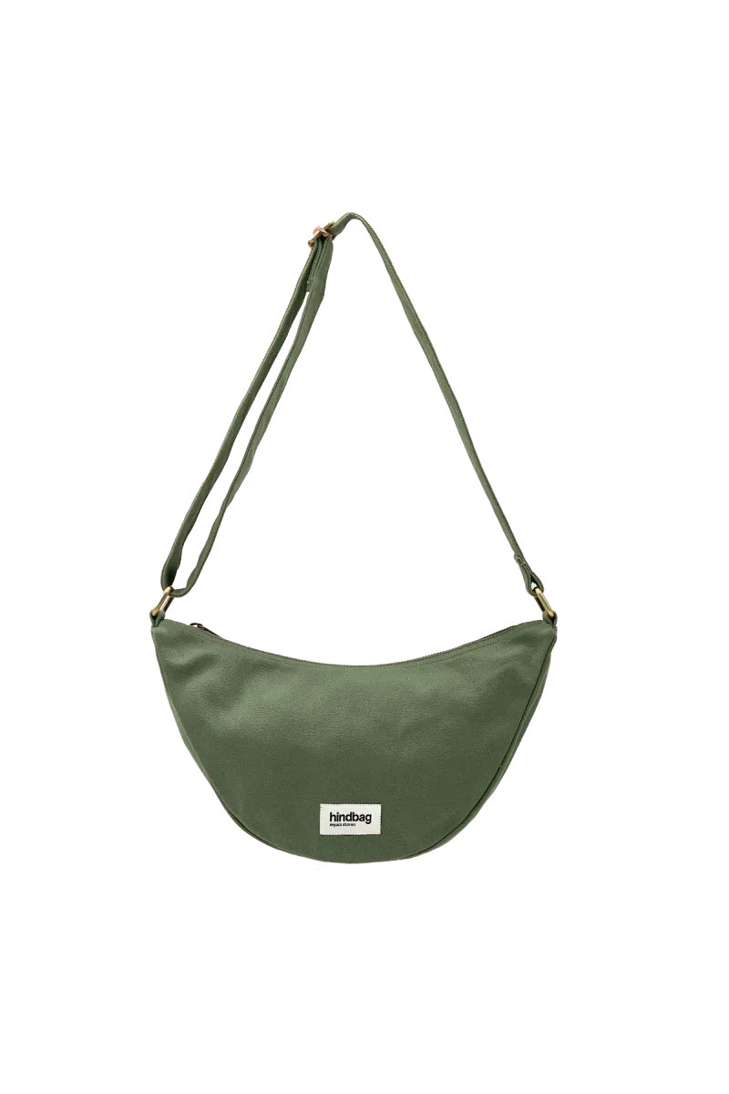 Sac banane demi lune vert Olive - Andrea