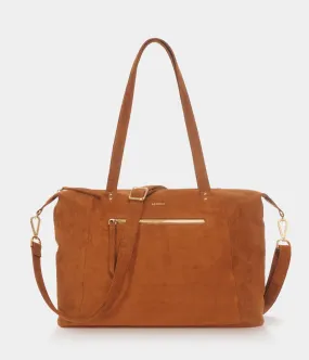 Sac Cabas Mia Camel Daim Vegan Recyclé