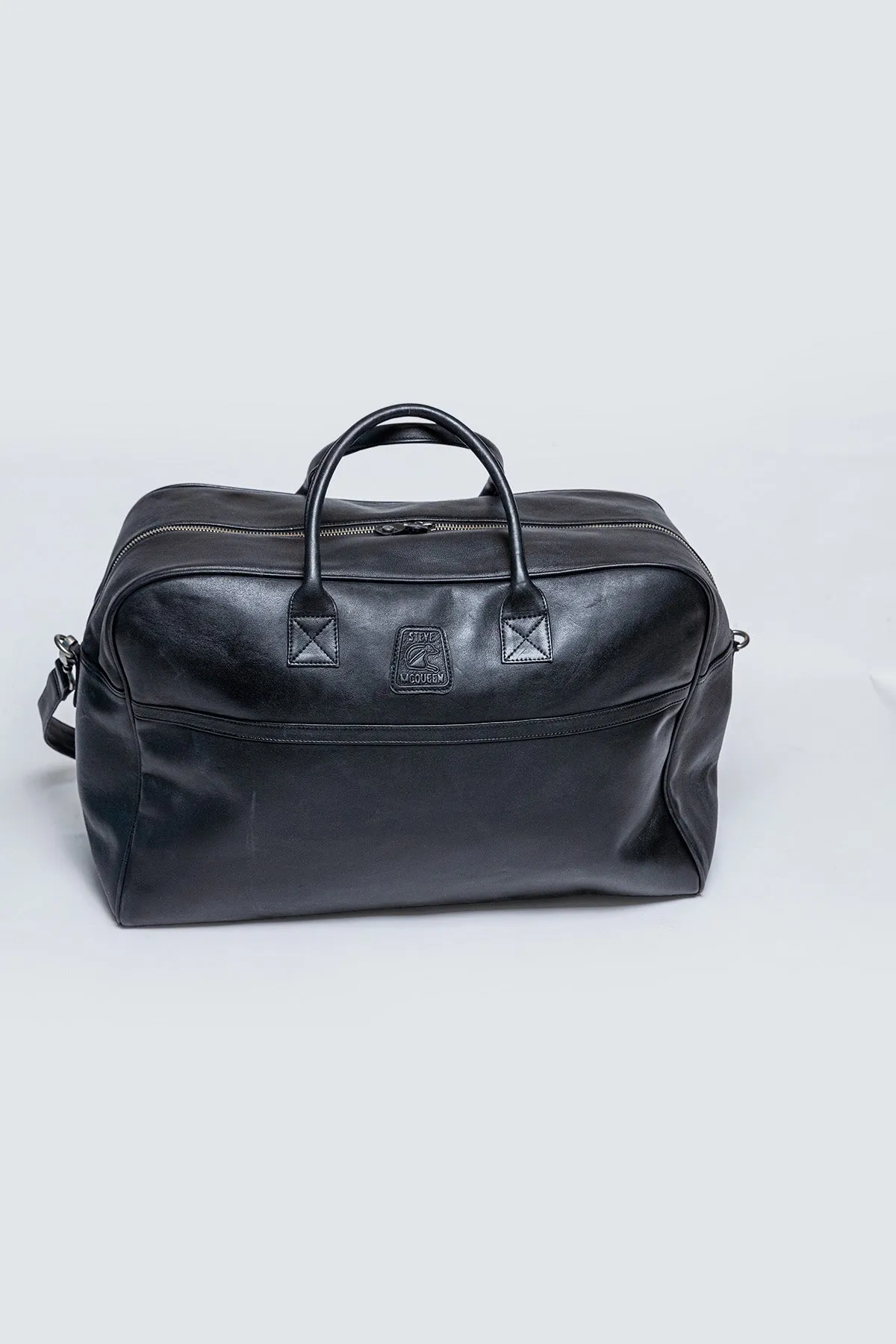 Sac de voyage en cuir Steve McQueen King of Cool 72H noir